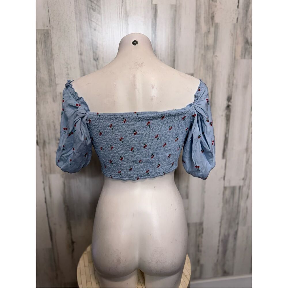 Blue crop top - Picture 6 of 8